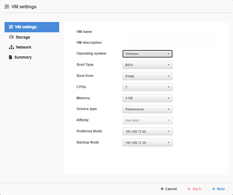 VM Settings 1